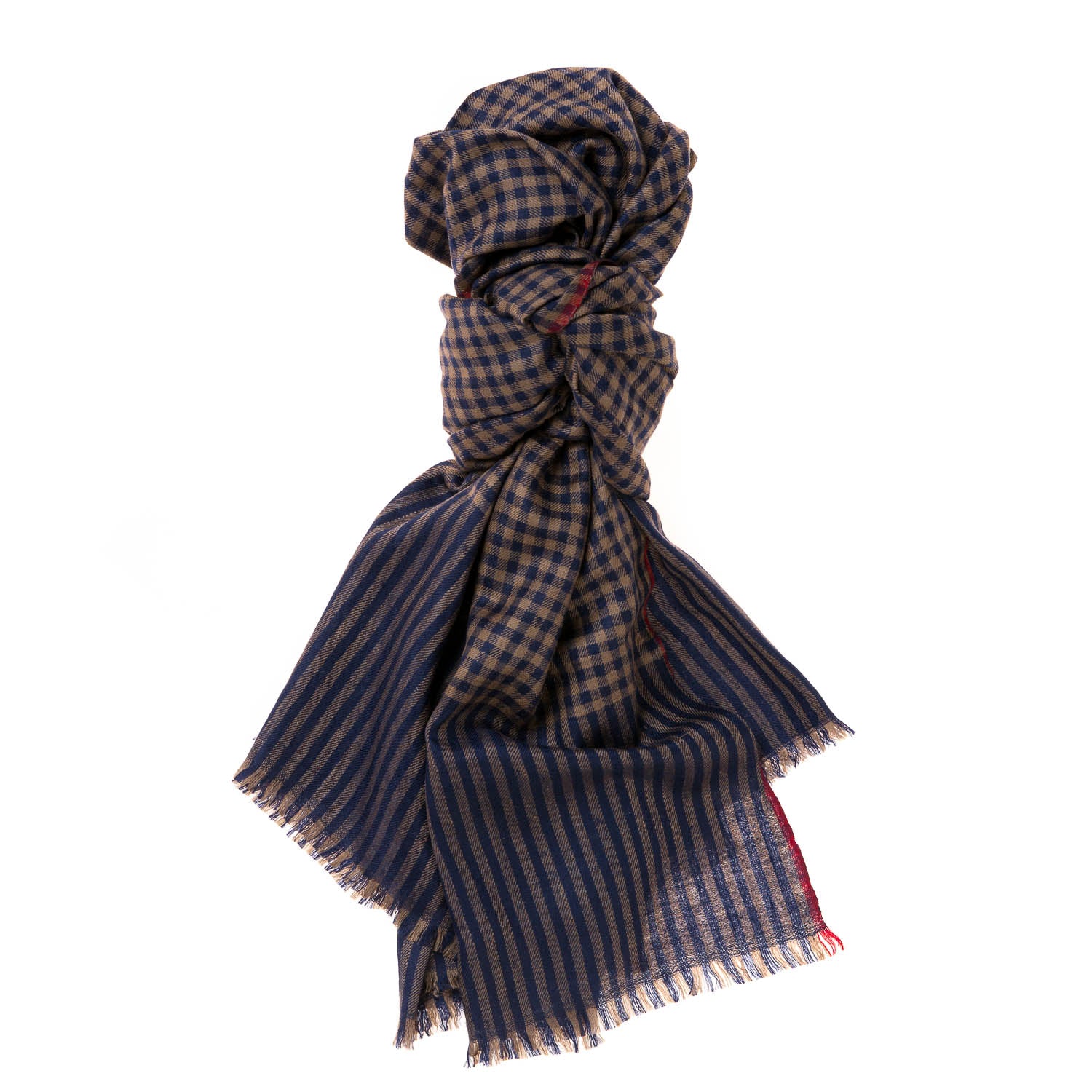 Exclusive for Michael Jondral: Scarf "Mini Check" in pure Pashmina Cashmere